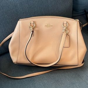 Coach Christie Leather Carryall Shoulder Satchel Bag Purse Handbag F57520